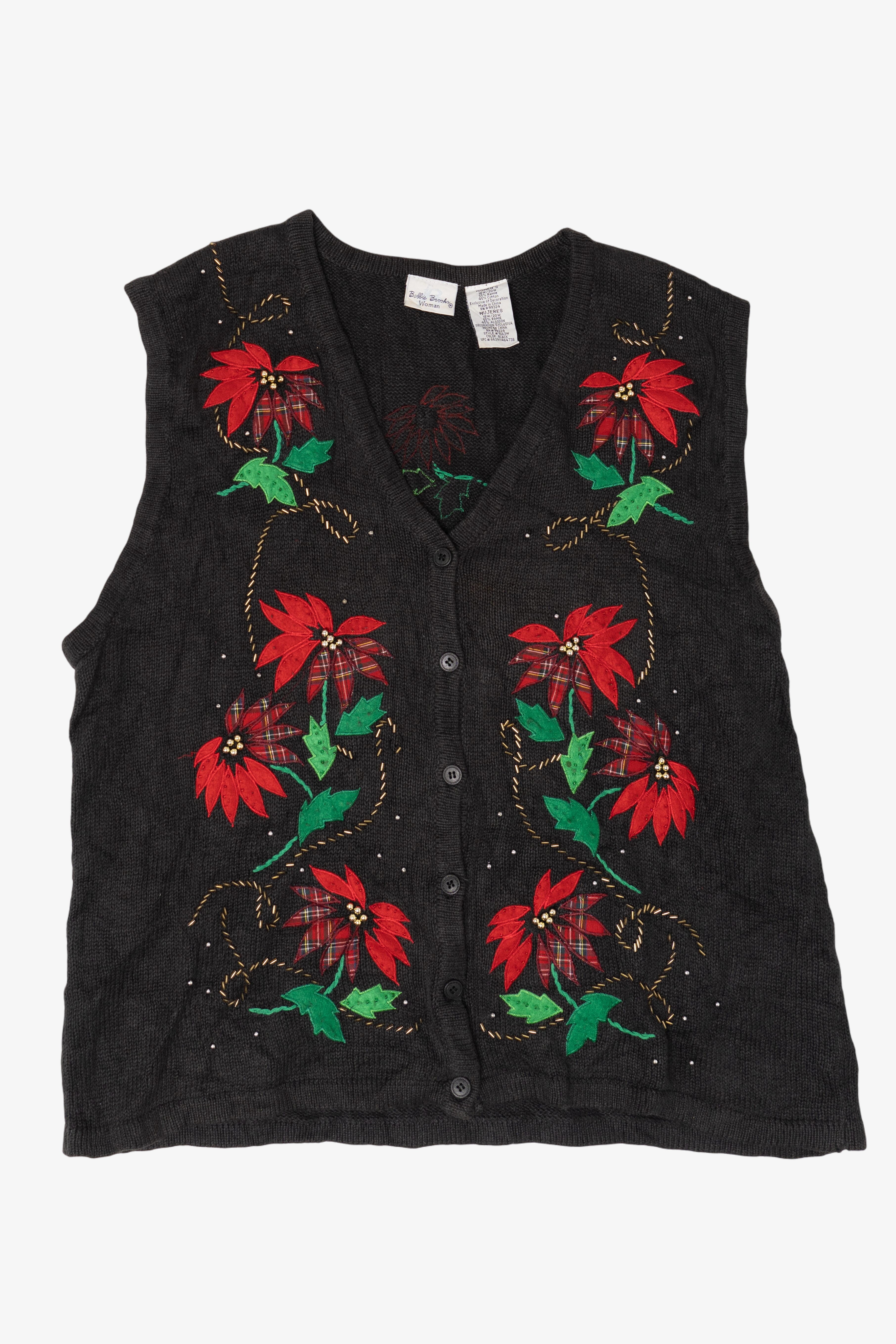 Vintage Bobbie Brooks Ugly Christmas Vest (1990s)