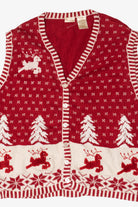 Vintage Reindeer Ugly Christmas Vest (2000s)