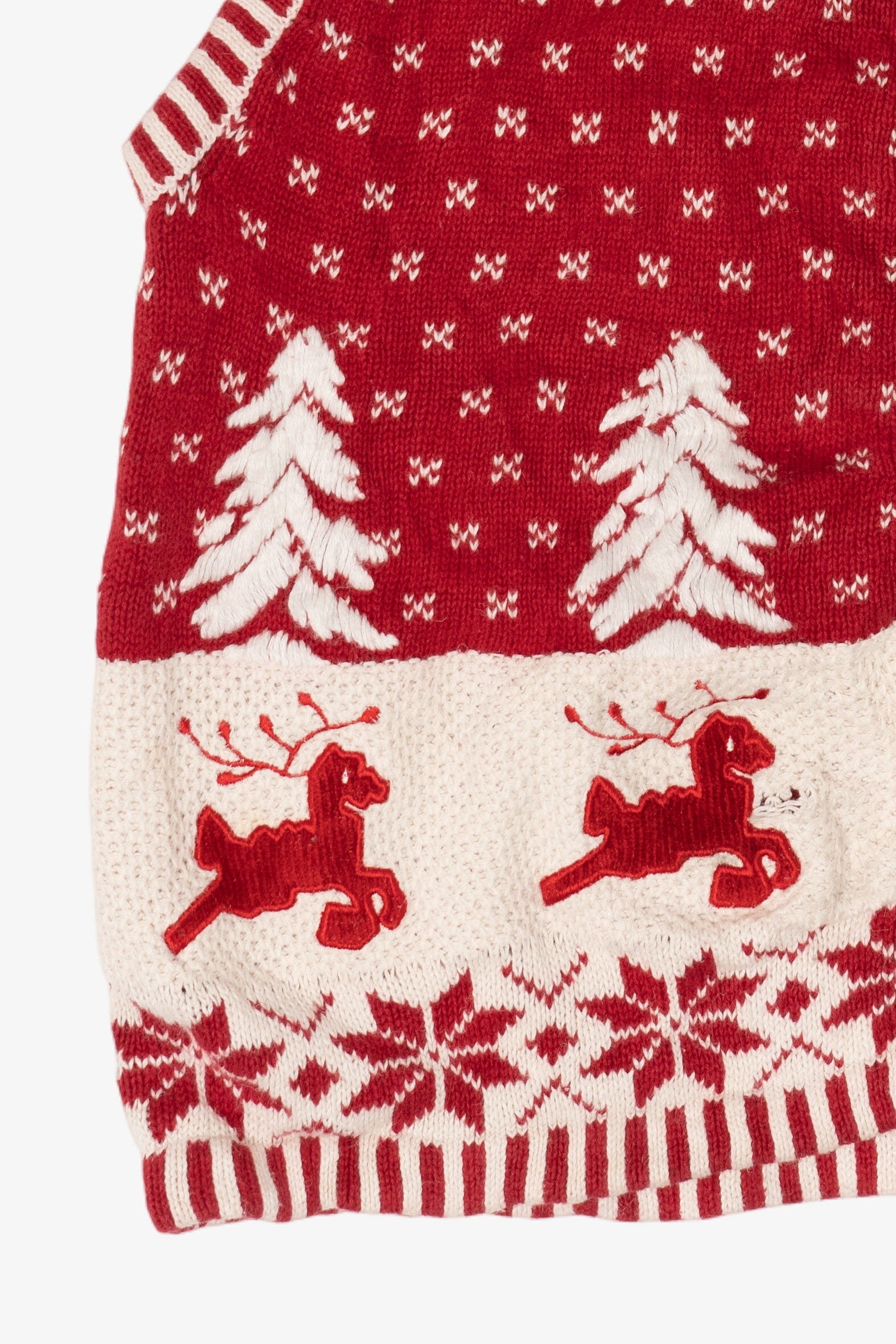 Vintage Reindeer Ugly Christmas Vest (2000s)