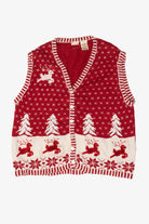 Vintage Reindeer Ugly Christmas Vest (2000s)