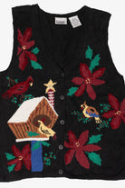 Vintage Birdhouse Ugly Christmas Vest (2000s)
