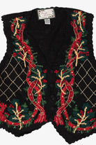 Vintage Holly Ugly Christmas Vest (1990s)