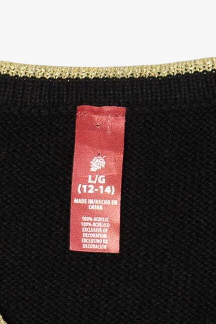 Vintage Poinsettias Ugly Christmas Vest (2000s)