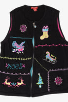 Vintage Merry & Bright Ugly Christmas Vest (2000s)