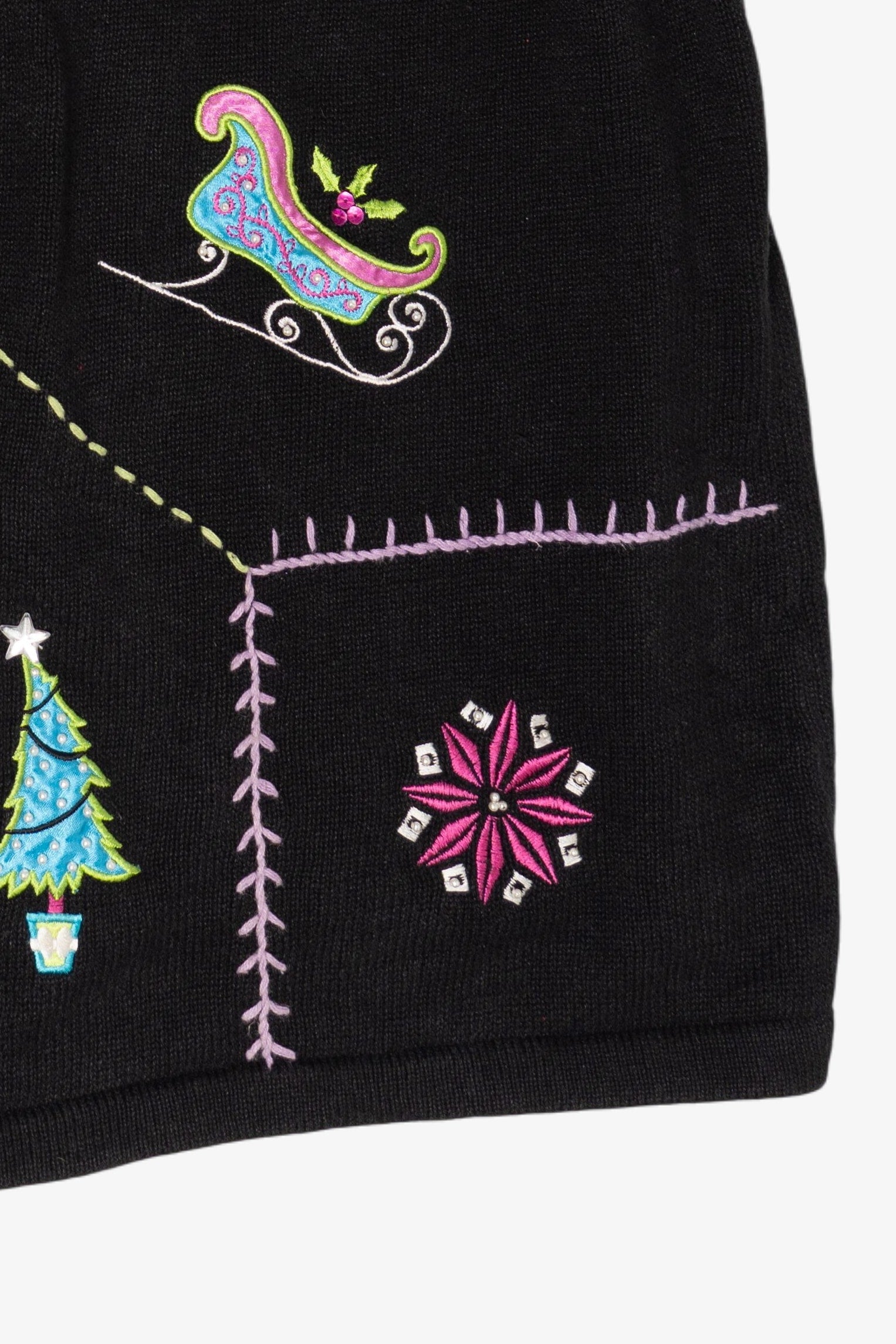 Vintage Merry & Bright Ugly Christmas Vest (2000s)