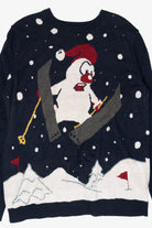 Modern Skiing Snowman Ugly Christmas Pullovers (2010s)
