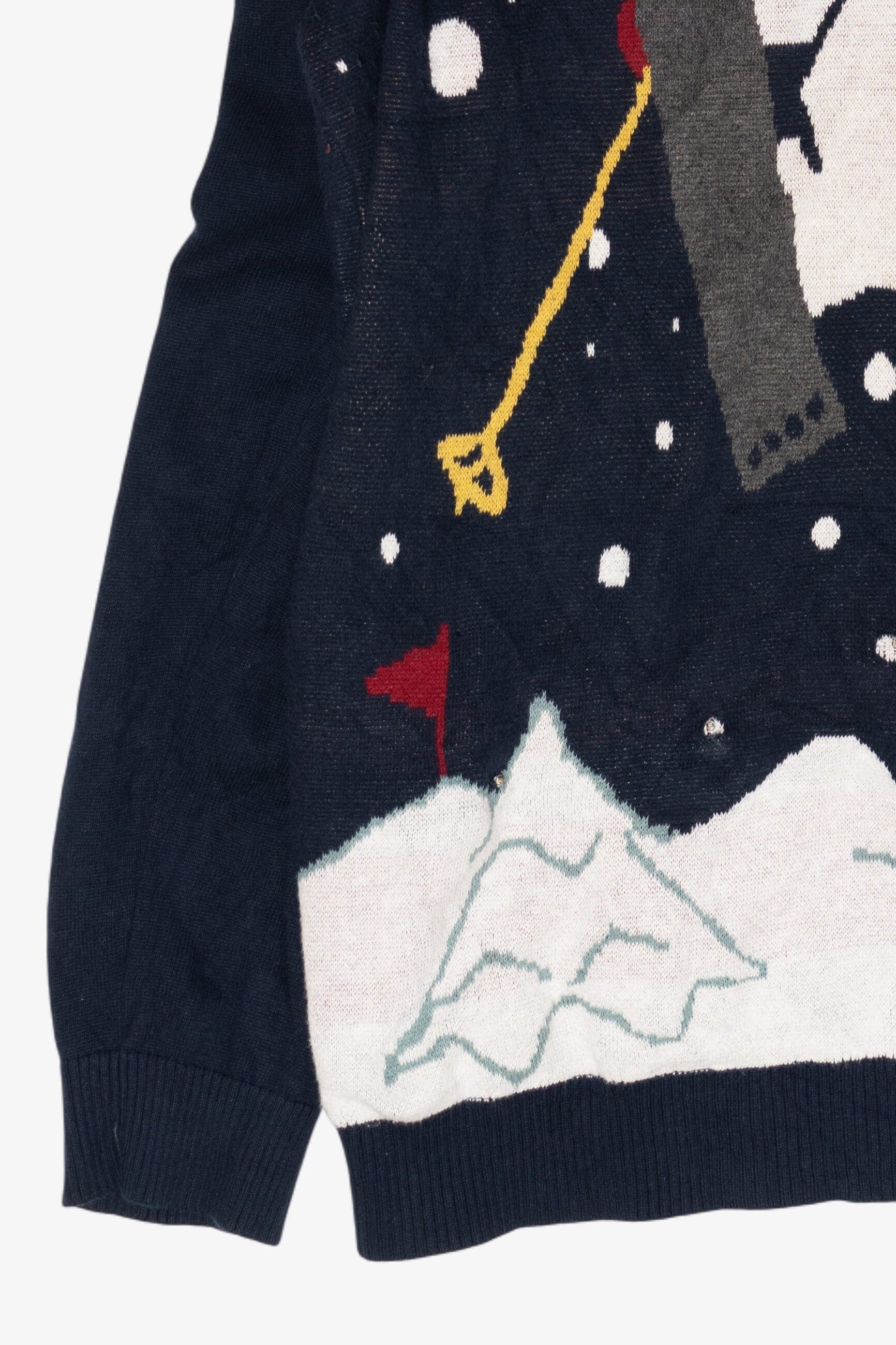 Modern Skiing Snowman Ugly Christmas Pullovers (2010s)