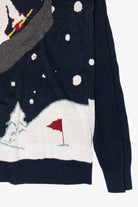 Modern Skiing Snowman Ugly Christmas Pullovers (2010s)