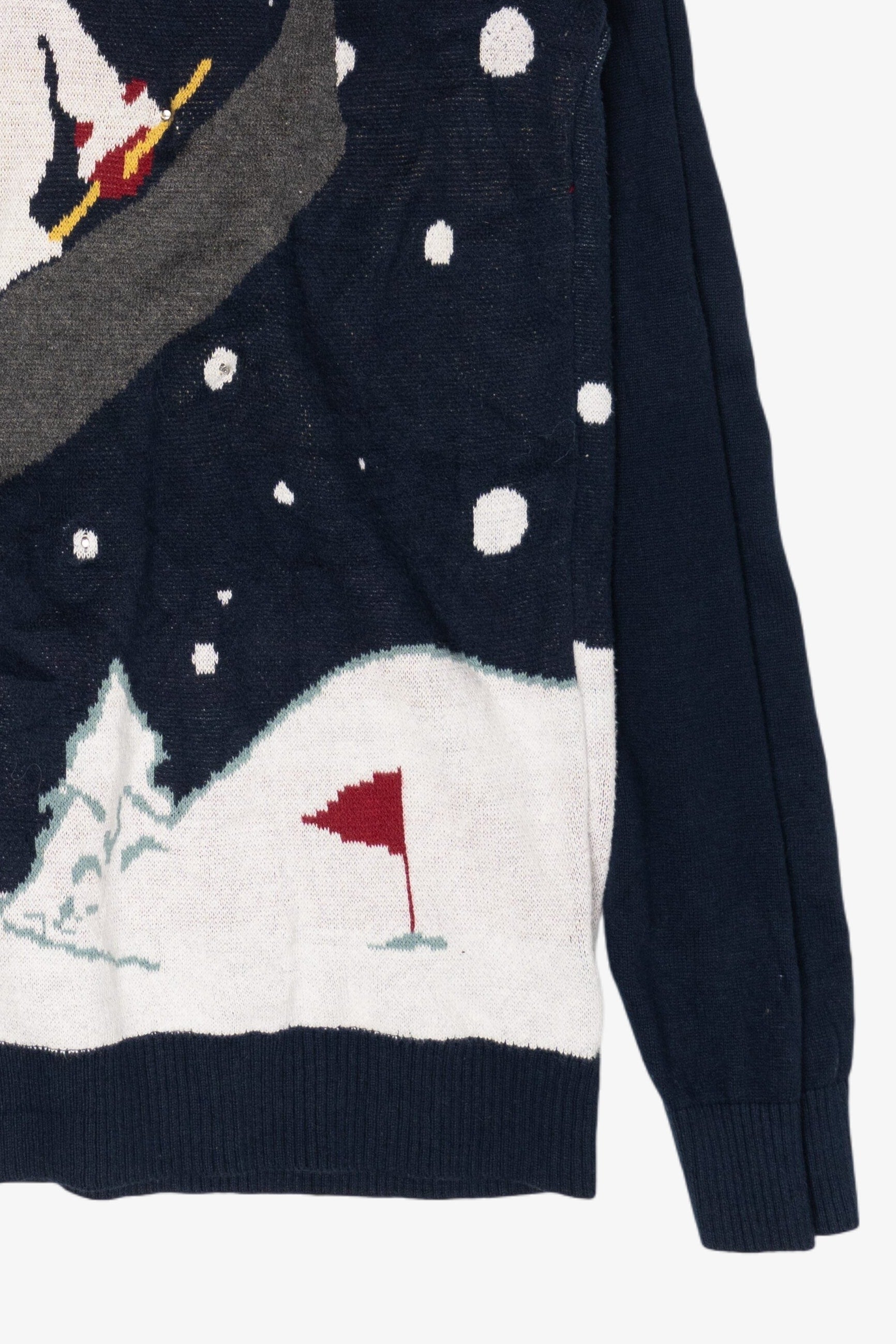 Modern Skiing Snowman Ugly Christmas Pullovers (2010s)
