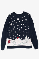 Modern Skiing Snowman Ugly Christmas Pullovers (2010s)