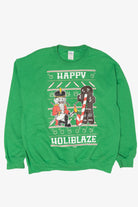 Modern "Happy Holiblaze" Ugly Christmas Sweatshirts (2010s)