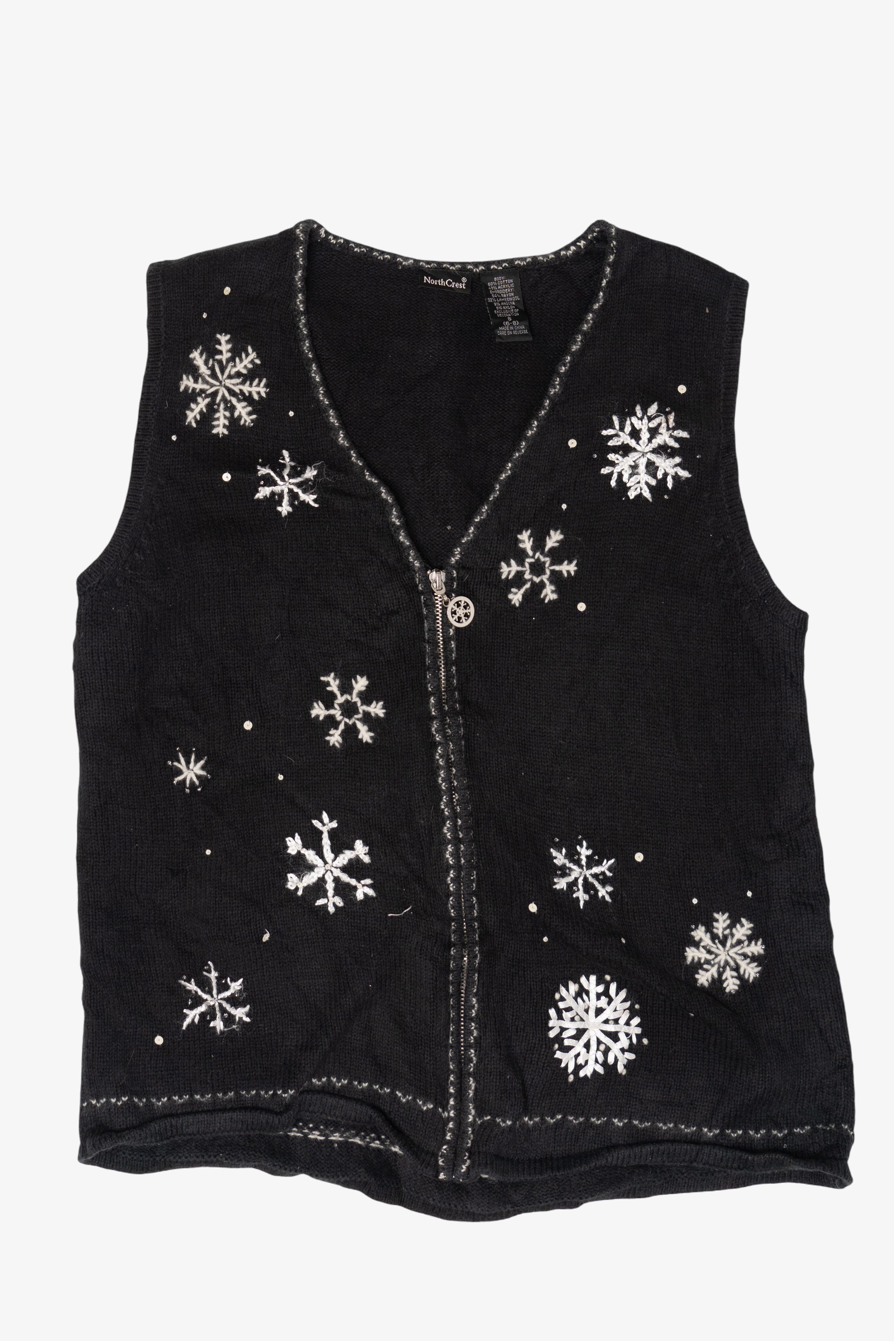 Vintage North Crest Ugly Christmas Vest (2000s)