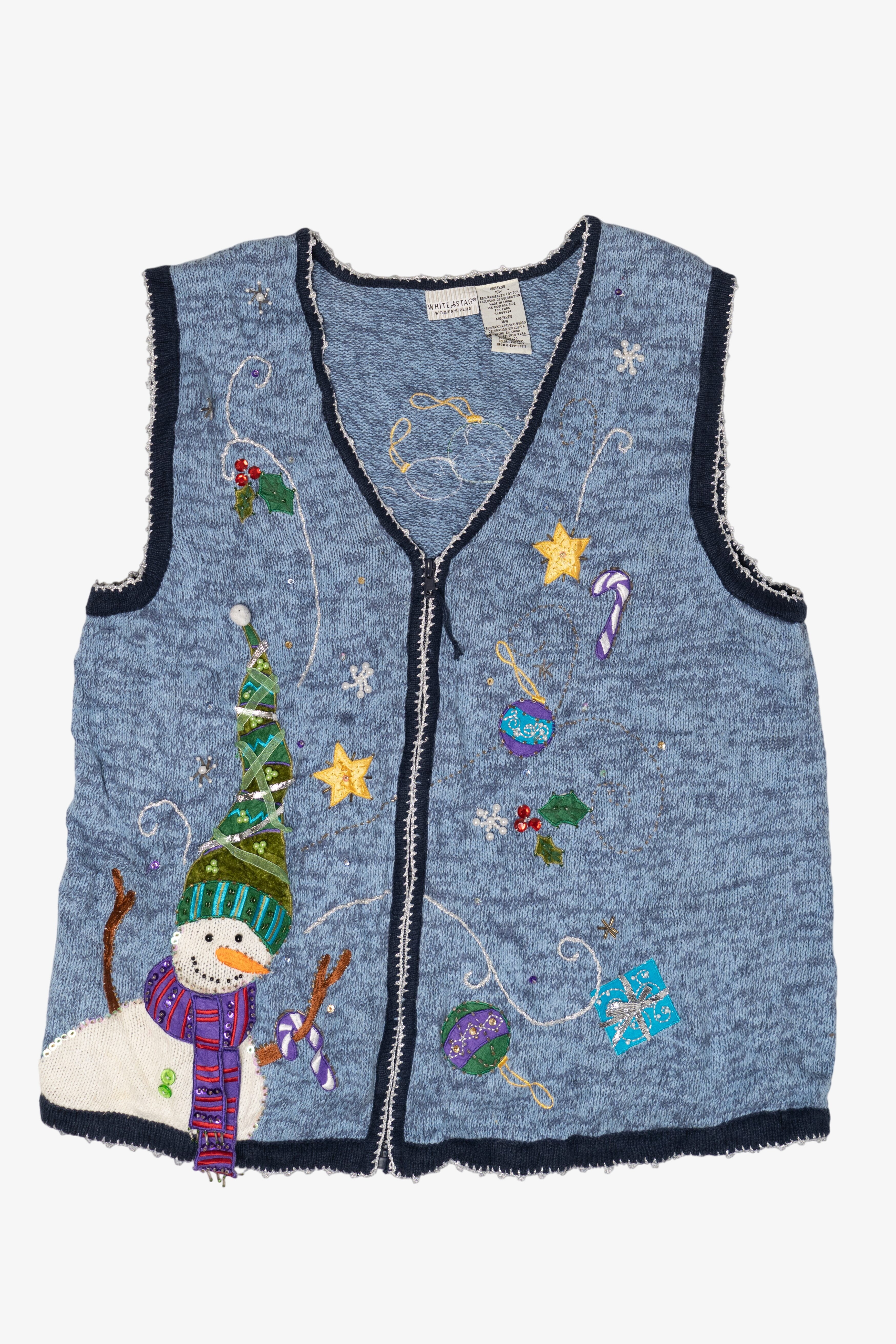 Vintage White Stag Ugly Christmas Vest (2000s)