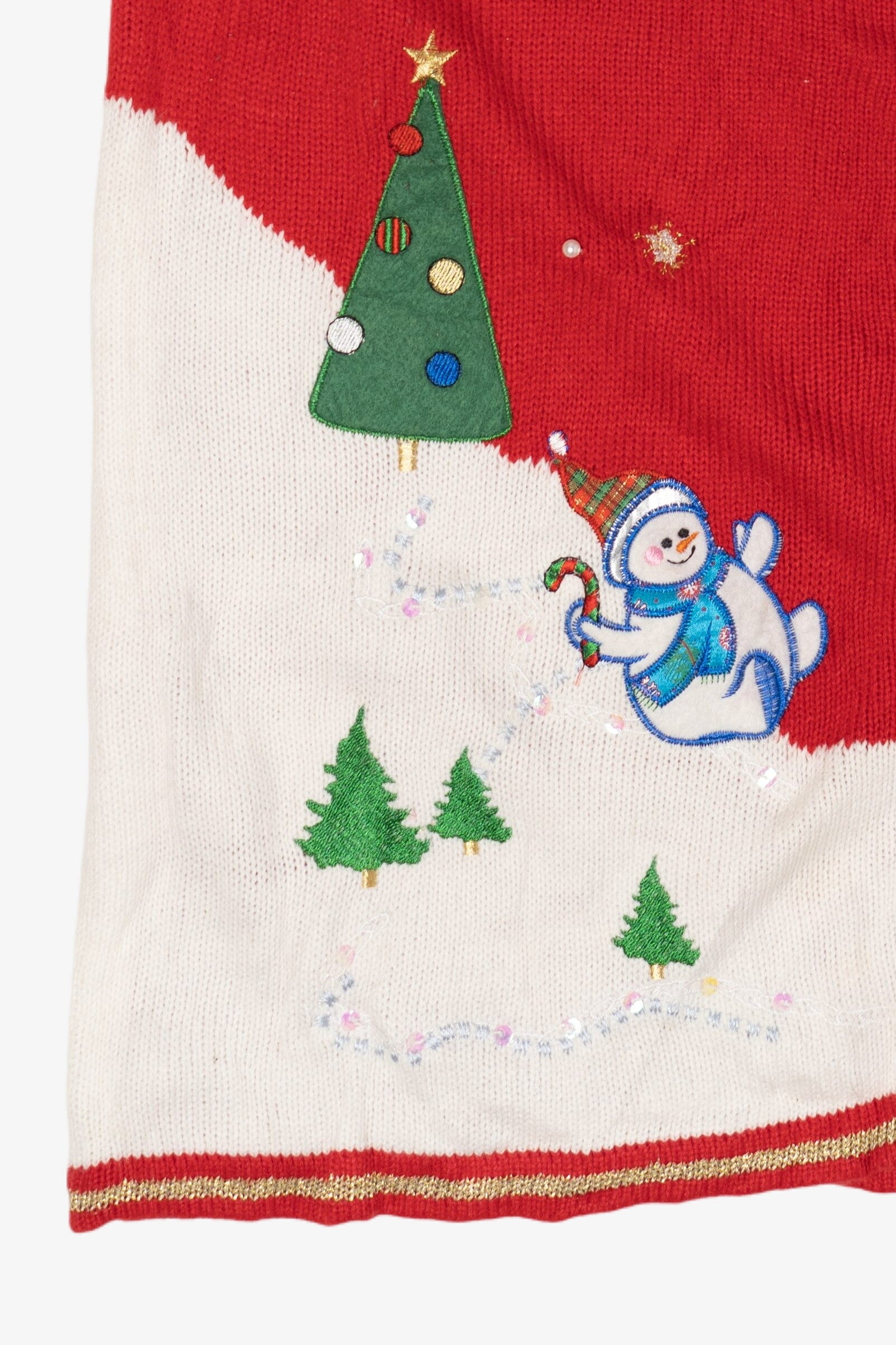Vintage Snowmen Ugly Christmas Vest (2000s)