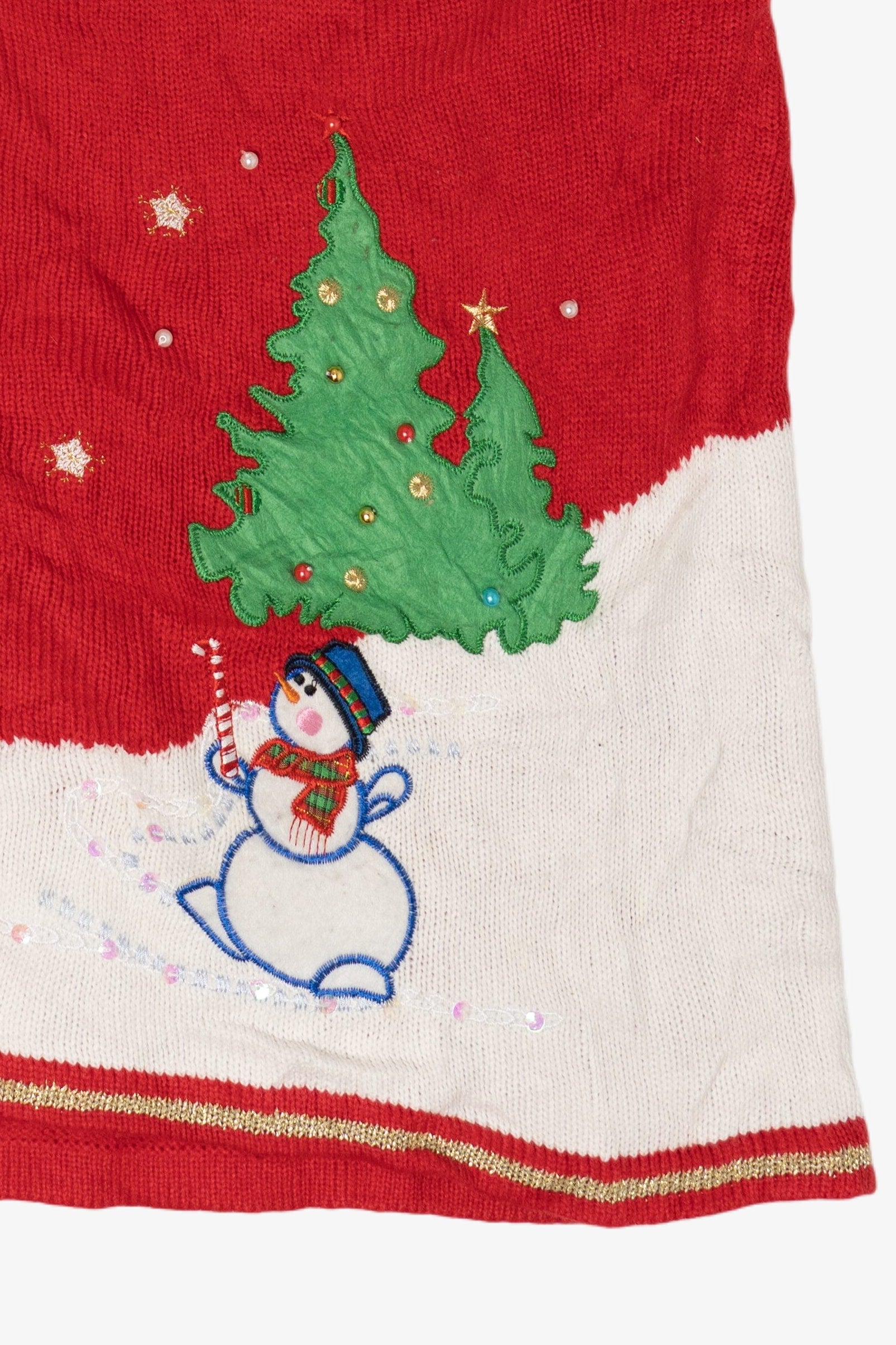 Vintage Snowmen Ugly Christmas Vest (2000s)
