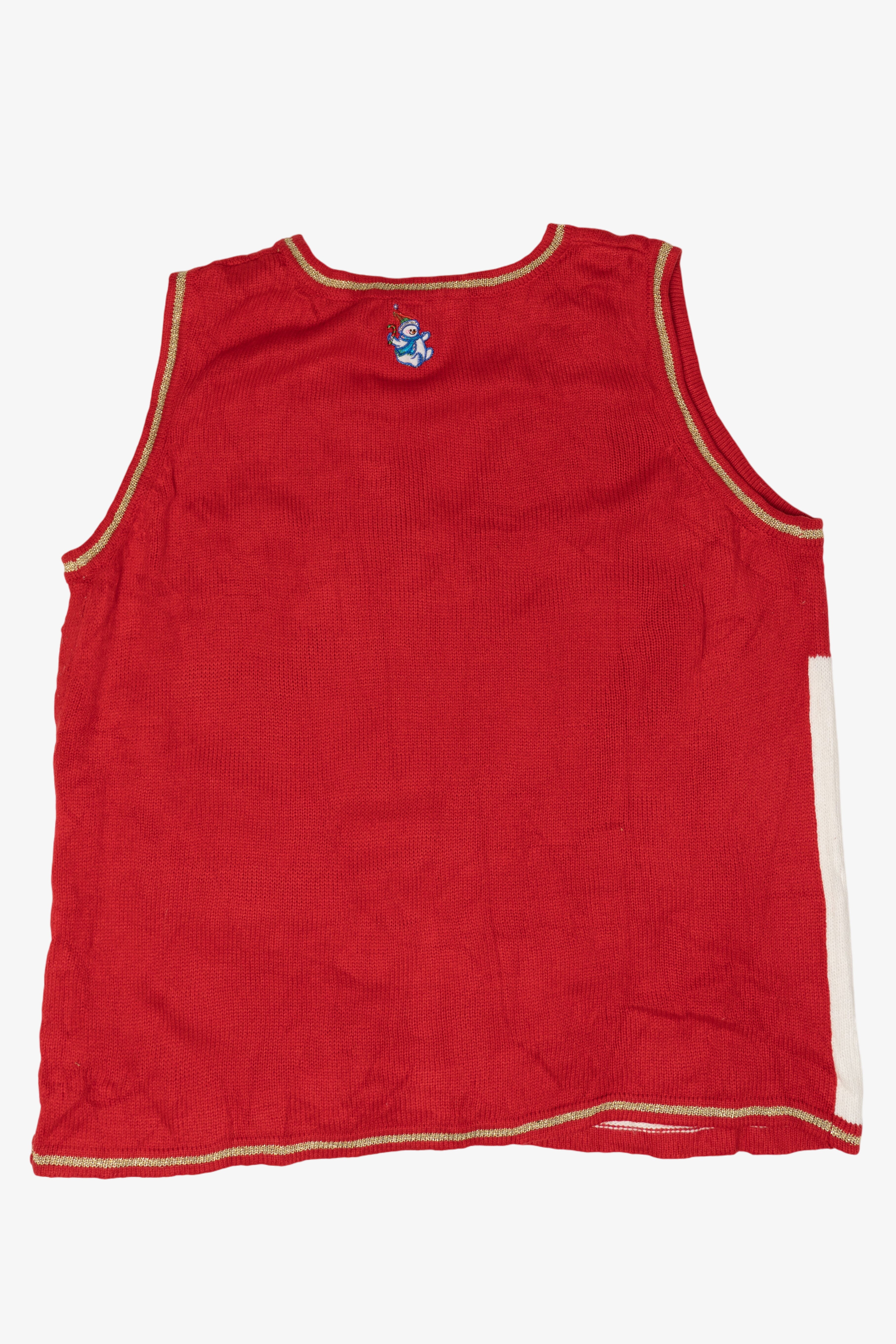 Vintage Snowmen Ugly Christmas Vest (2000s)