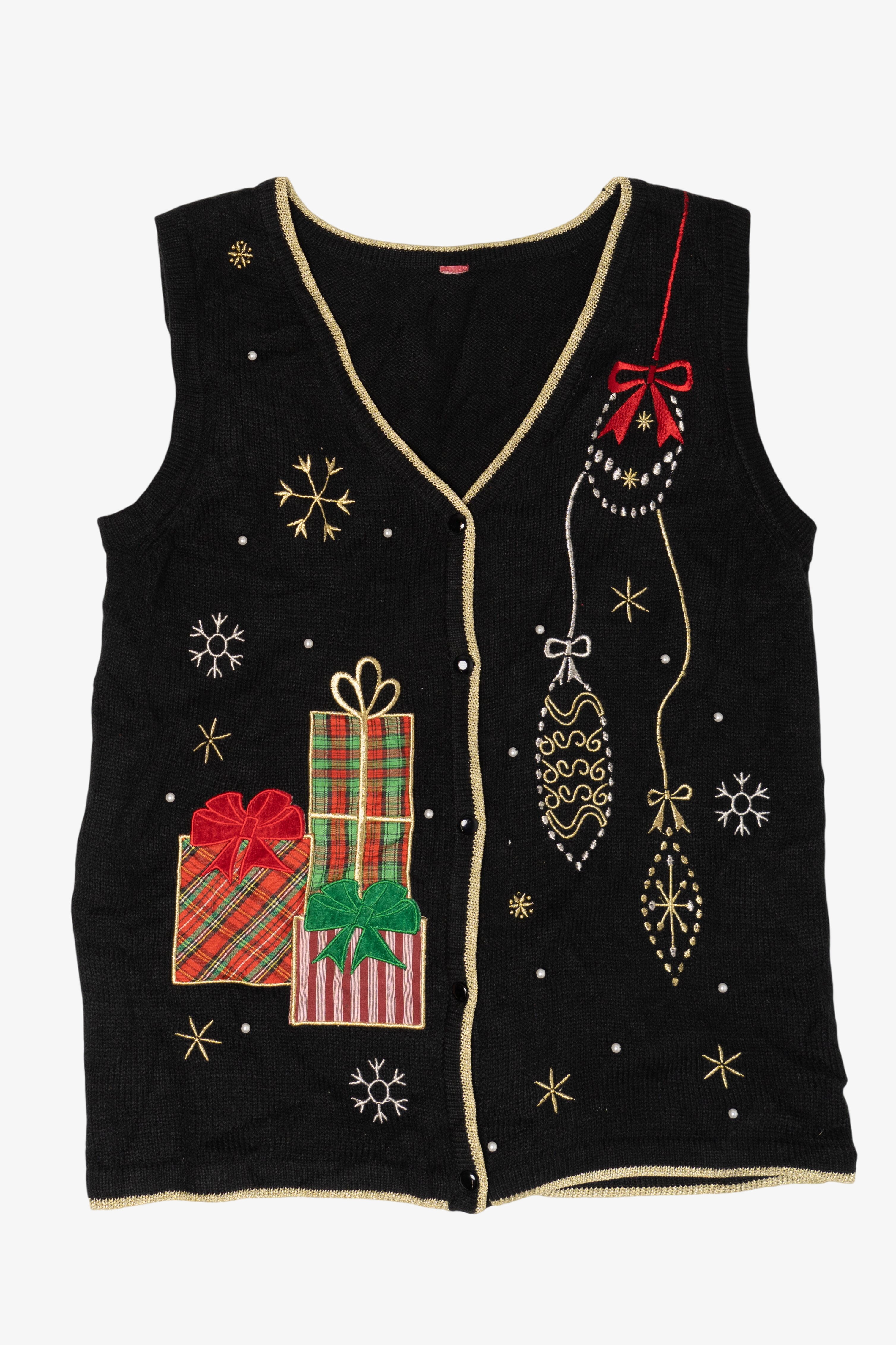 Vintage Ornaments Ugly Christmas Vest (2000s)