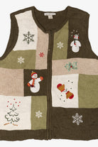 Vintage Christopher & Banks Ugly Christmas Vest (2000s)