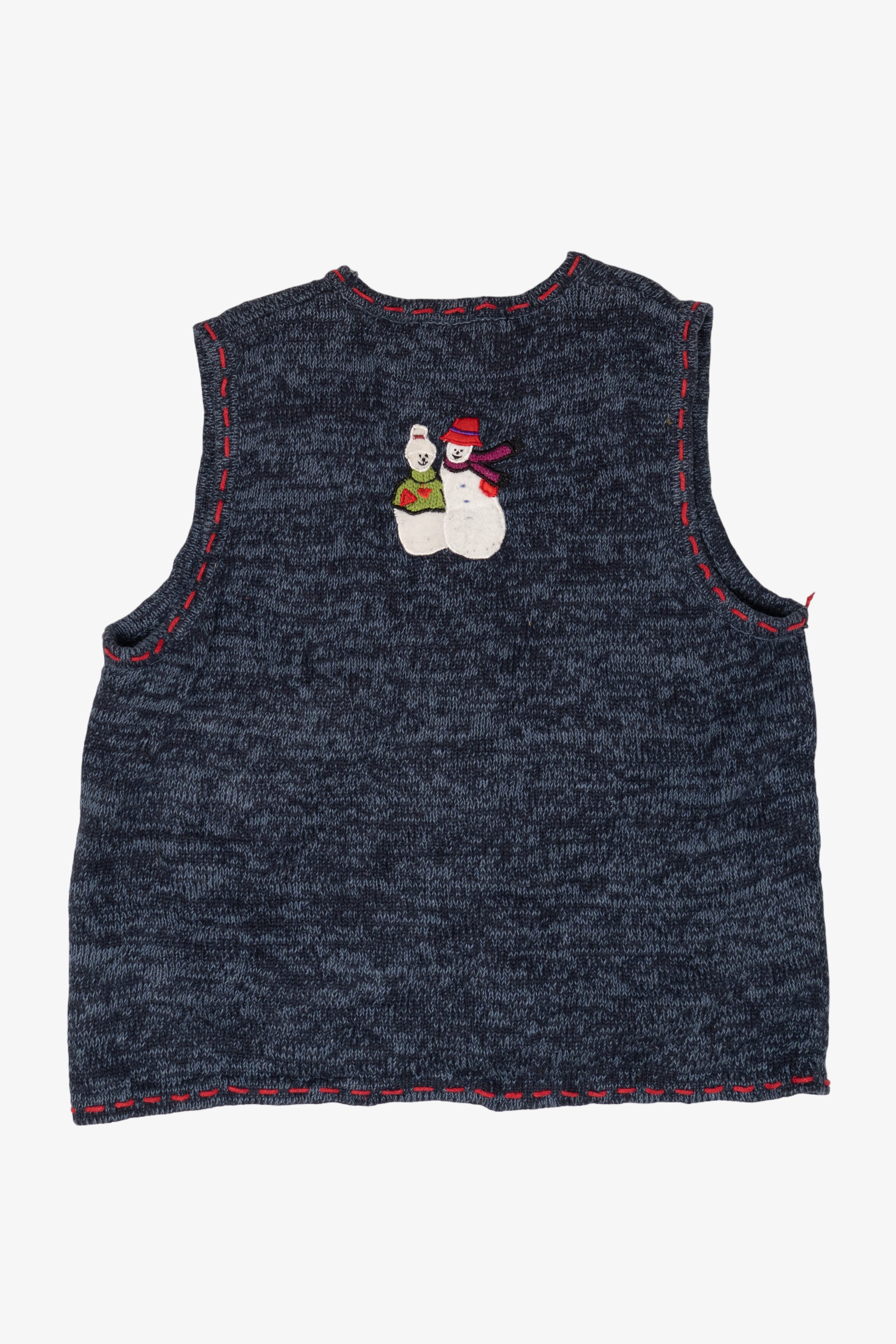 Vintage Snowmen Ugly Christmas Vest (2000s)