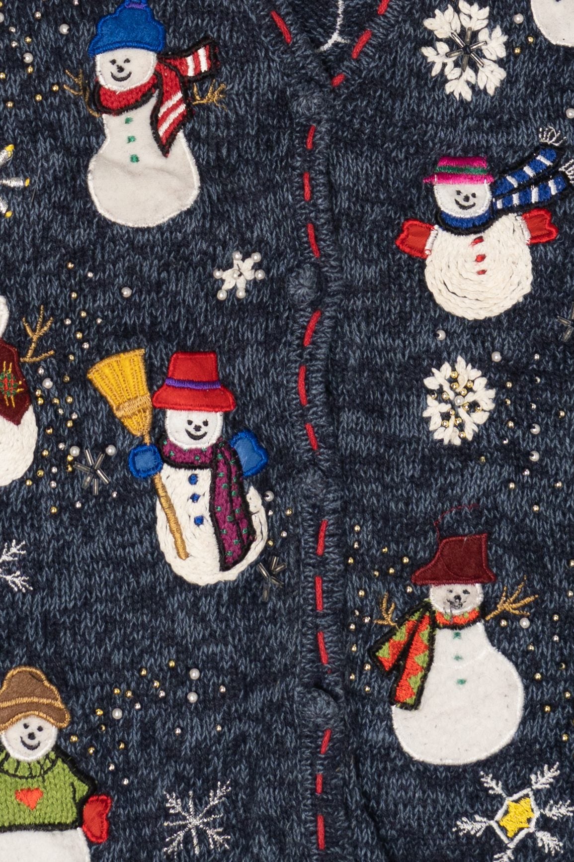 Vintage Snowmen Ugly Christmas Vest (2000s)