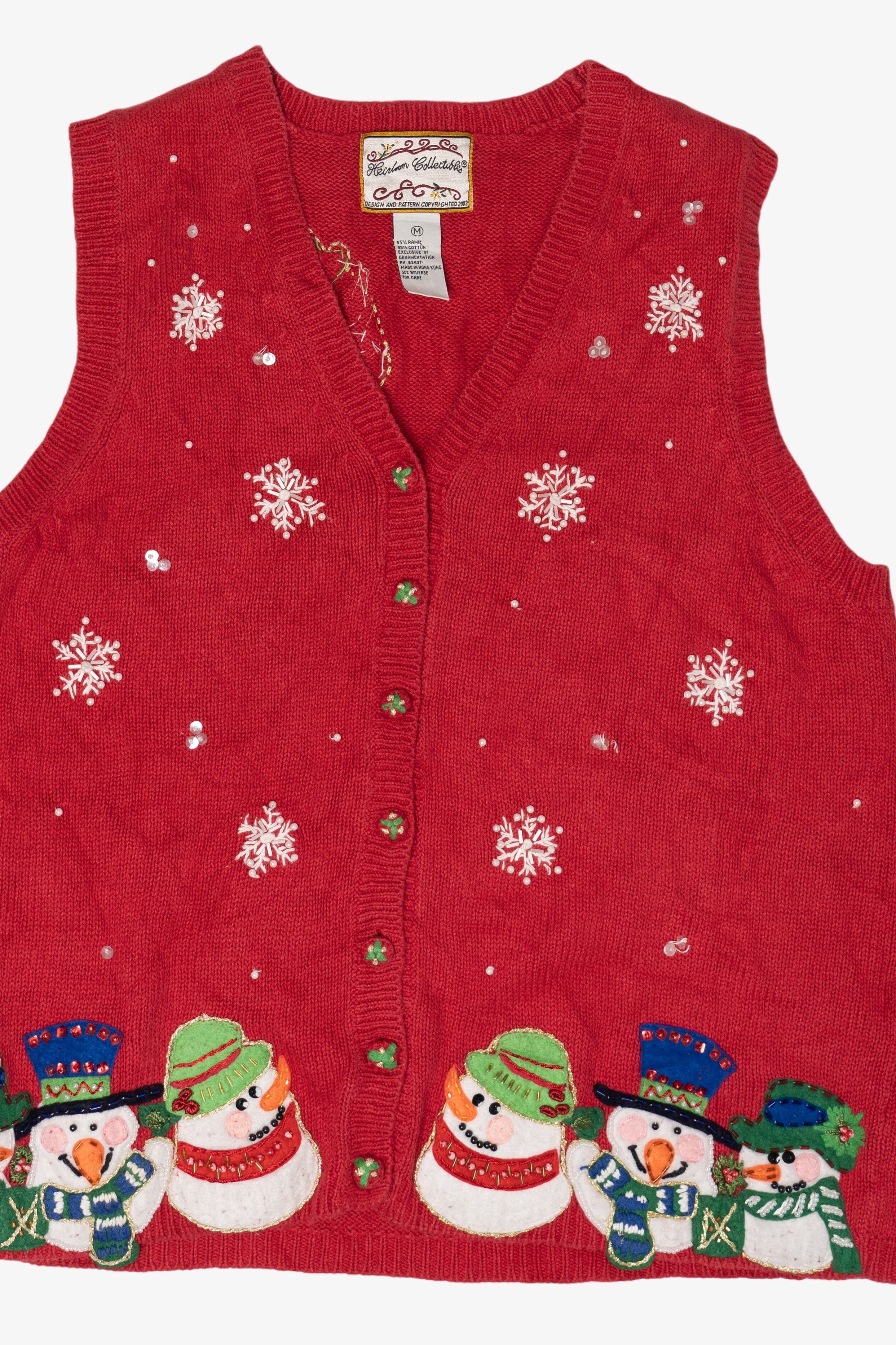 Vintage Heirloom Collectible Ugly Christmas Vest (2000s)