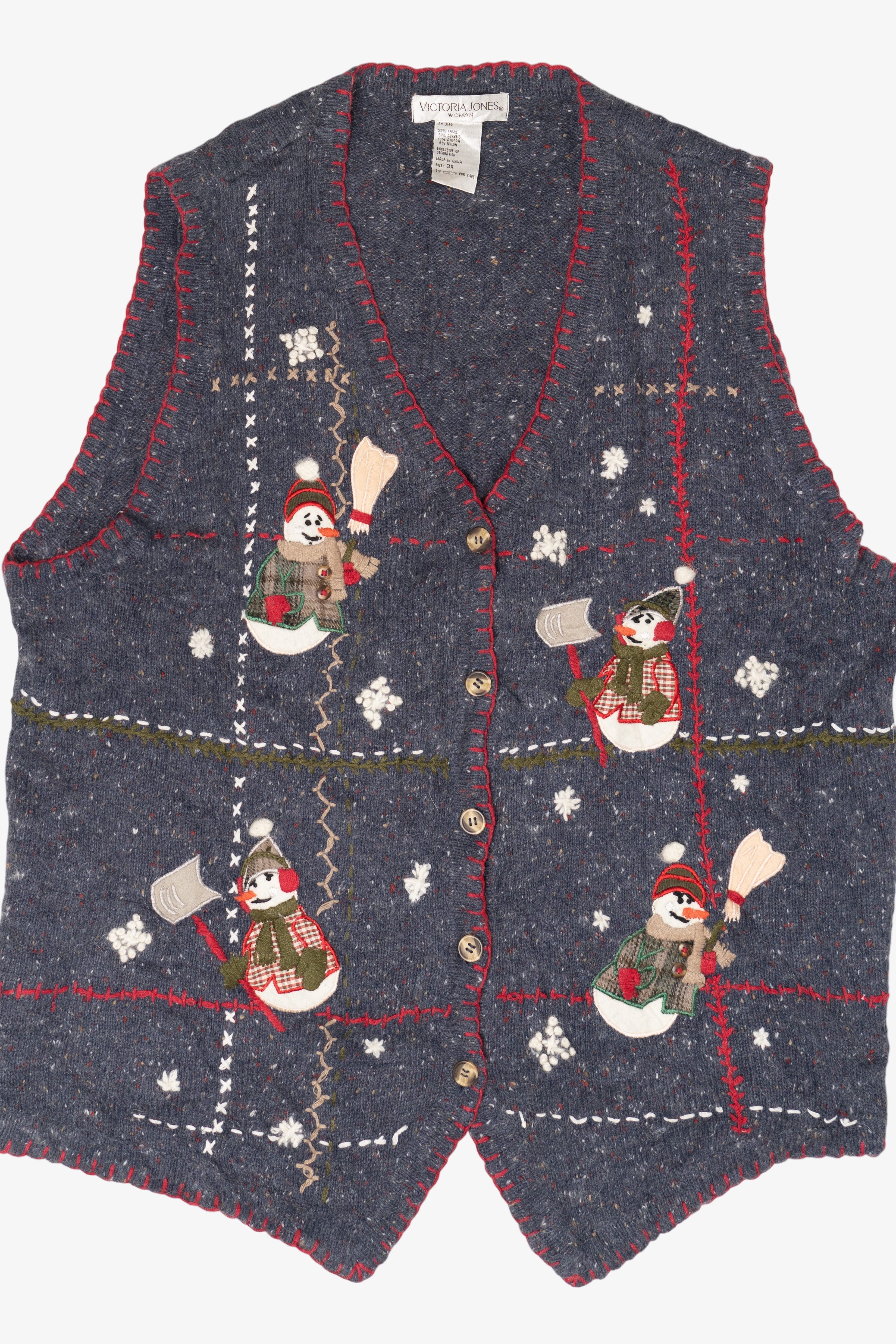 Vintage Victoria Jones Ugly Christmas Vest (2000s)