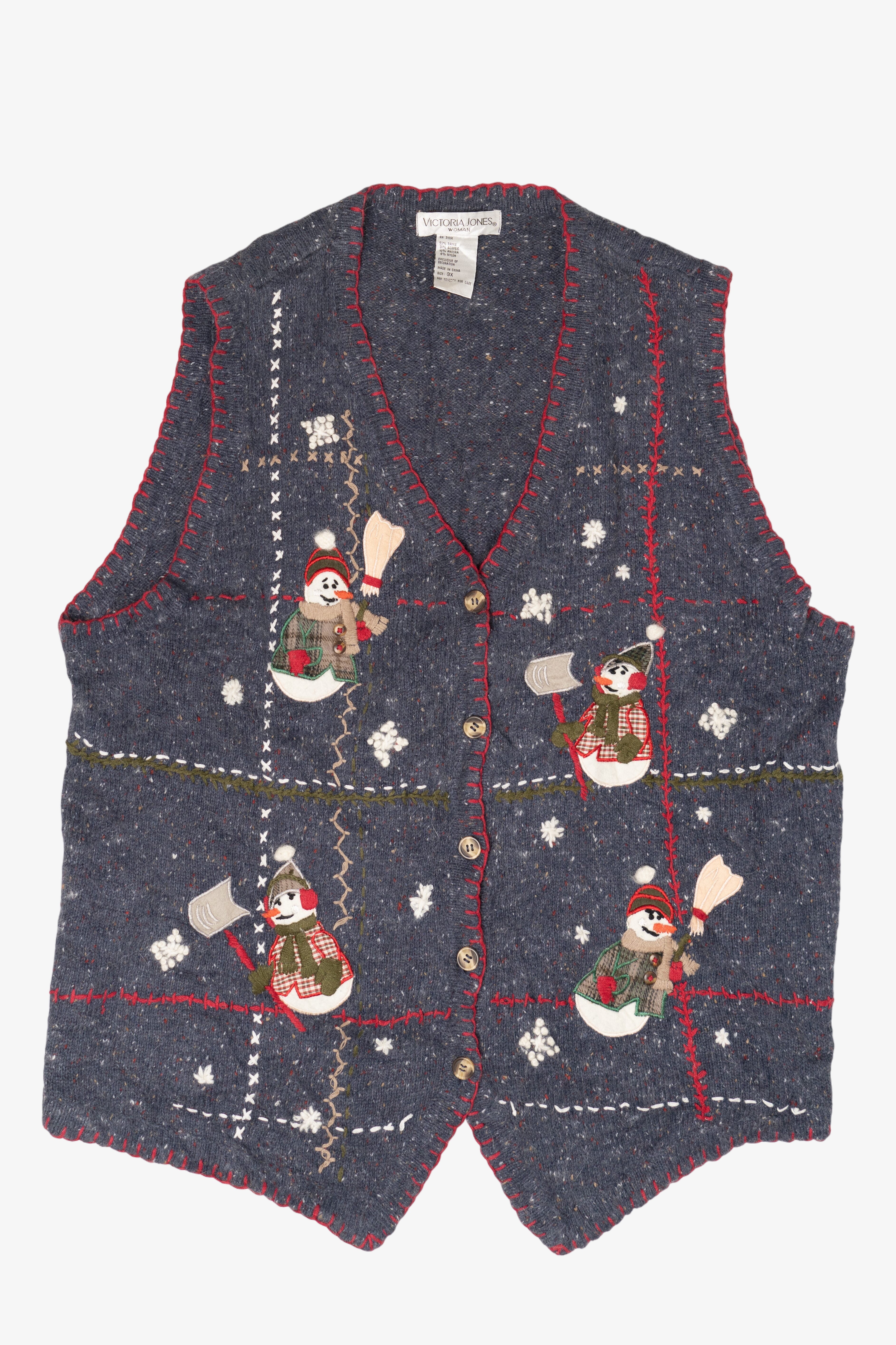 Vintage Victoria Jones Ugly Christmas Vest (2000s)