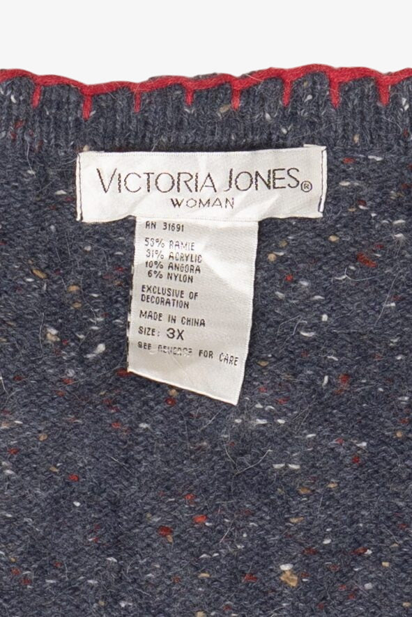Vintage Victoria Jones Ugly Christmas Vest (2000s)