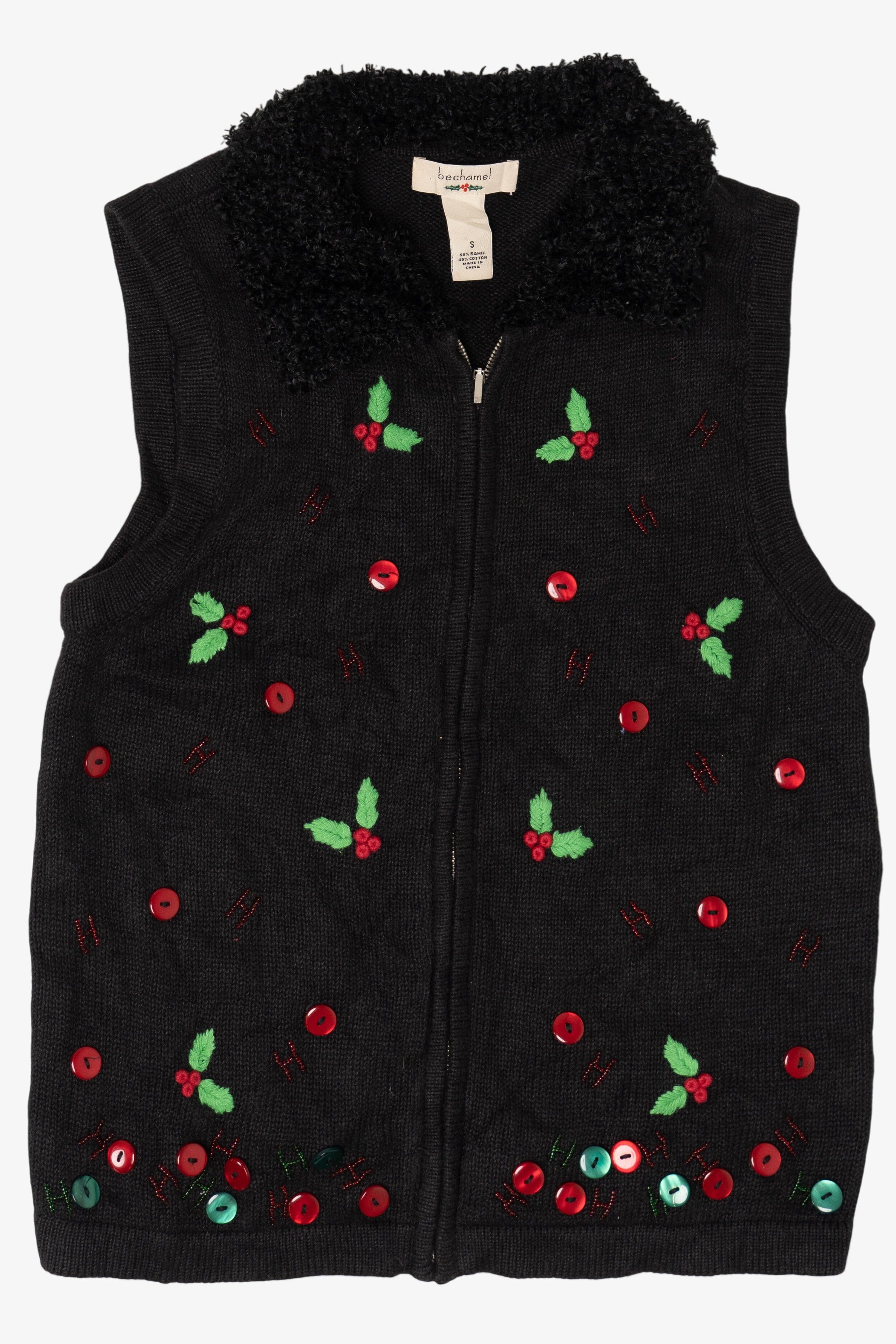 Vintage Bechamel Ugly Christmas Vest (2000s)