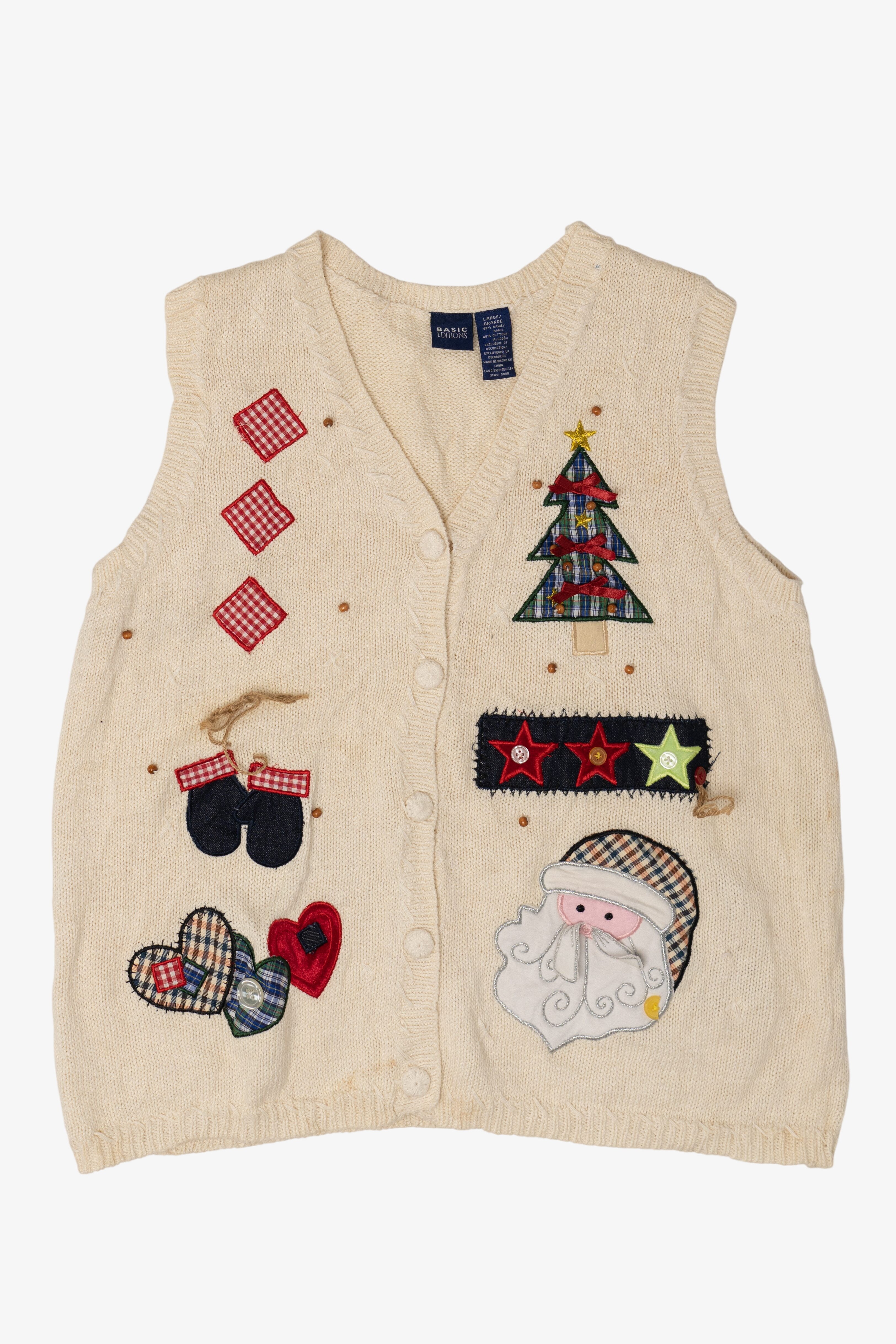 Vintage Basic Editions Ugly Christmas Vest (2000s)