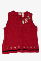 Vintage Red Russ Ugly Christmas Vest (2000s)