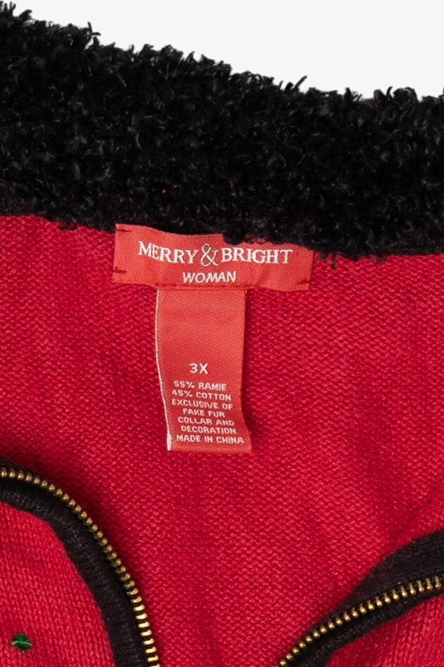 Vintage Merry & Bright Ugly Christmas Vest (2000s)