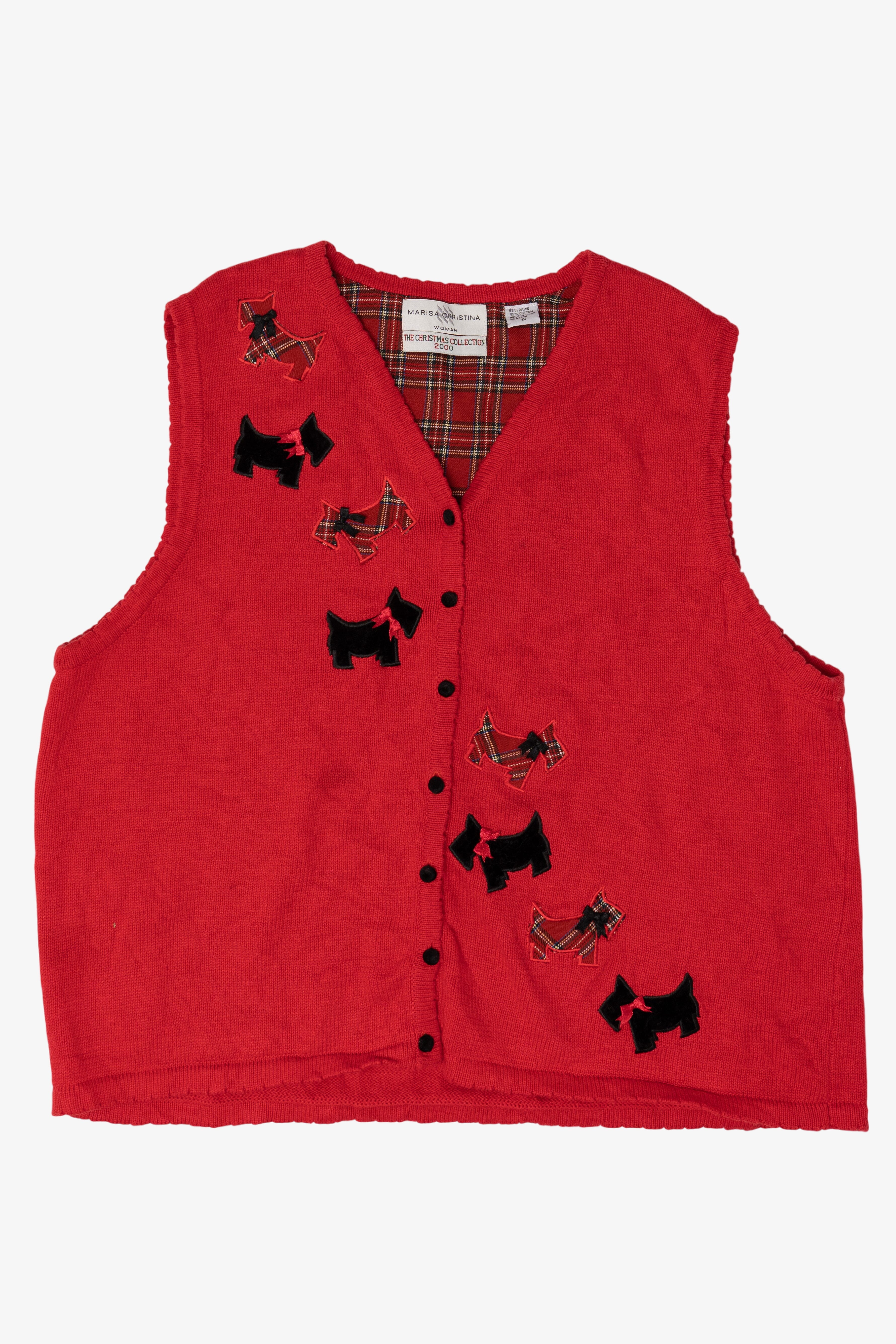 Vintage Marisa Christina Dog Ugly Christmas Vest (2000s)