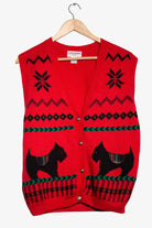Vintage Terriers Ugly Christmas Vest (1990s)