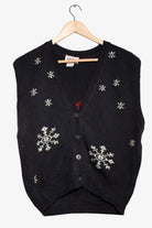 Vintage Keren Snowman Ugly Christmas Vest (1990s)