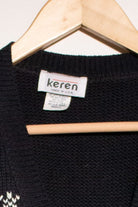 Vintage Keren Snowman Ugly Christmas Vest (1990s)