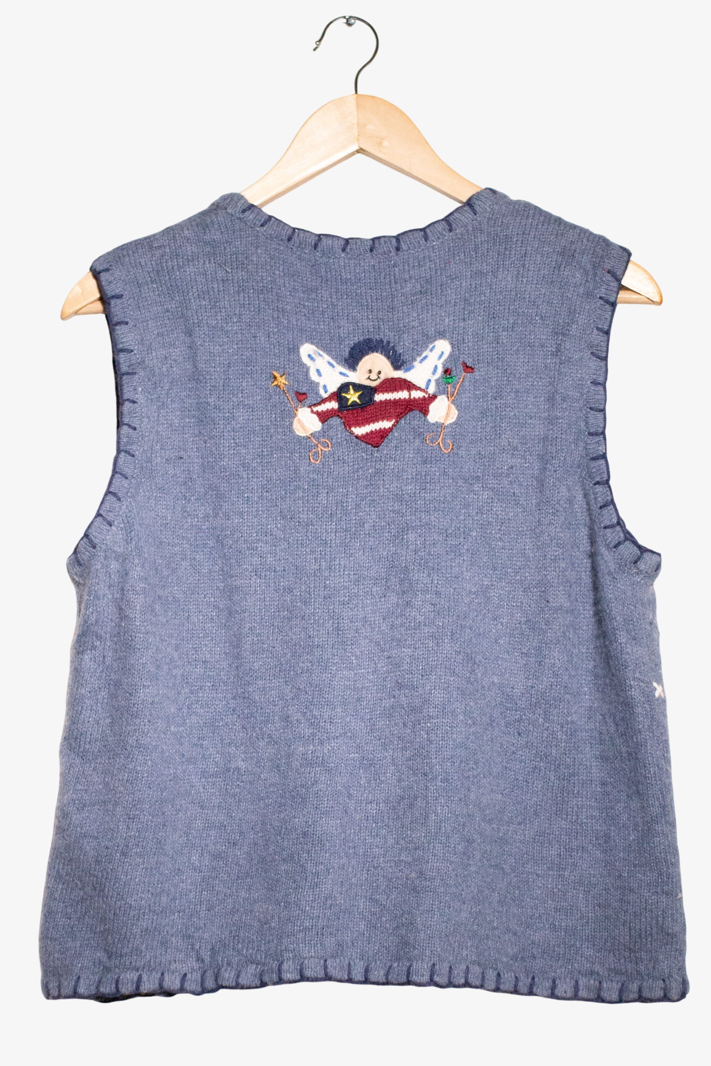 Vintage I Heart America Ugly Christmas Vest (1990s)