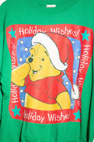 Vintage Pooh Holiday Wishes Ugly Christmas Sweatshirt (1990s)