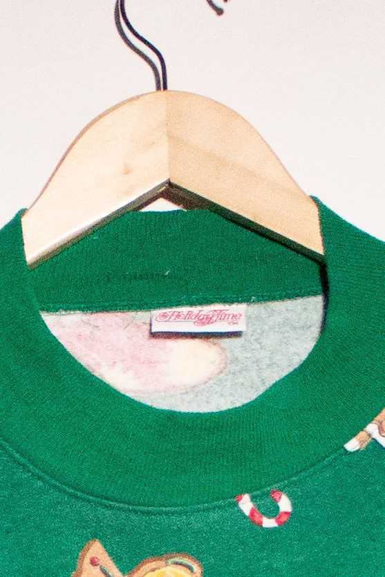 Vintage Holiday Words Ugly Christmas Sweatshirt (1990s)