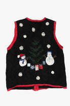 Vintage Field FG Gear Snowmen Ugly Christmas Vest (1990s)