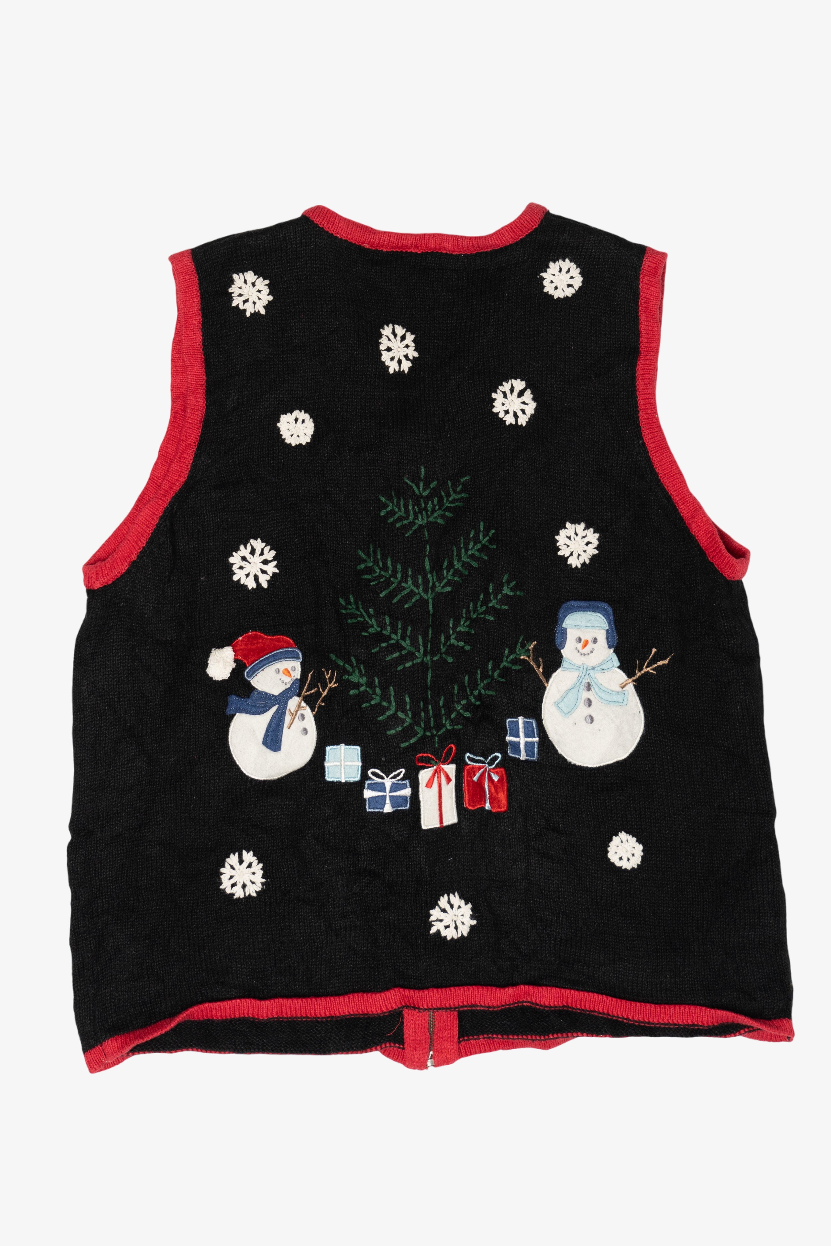 Vintage Field FG Gear Snowmen Ugly Christmas Vest (1990s)