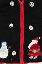 Vintage Field FG Gear Snowmen Ugly Christmas Vest (1990s)