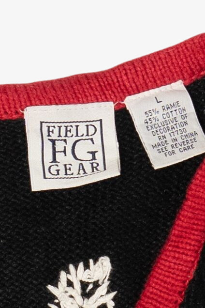Vintage Field FG Gear Snowmen Ugly Christmas Vest (1990s)