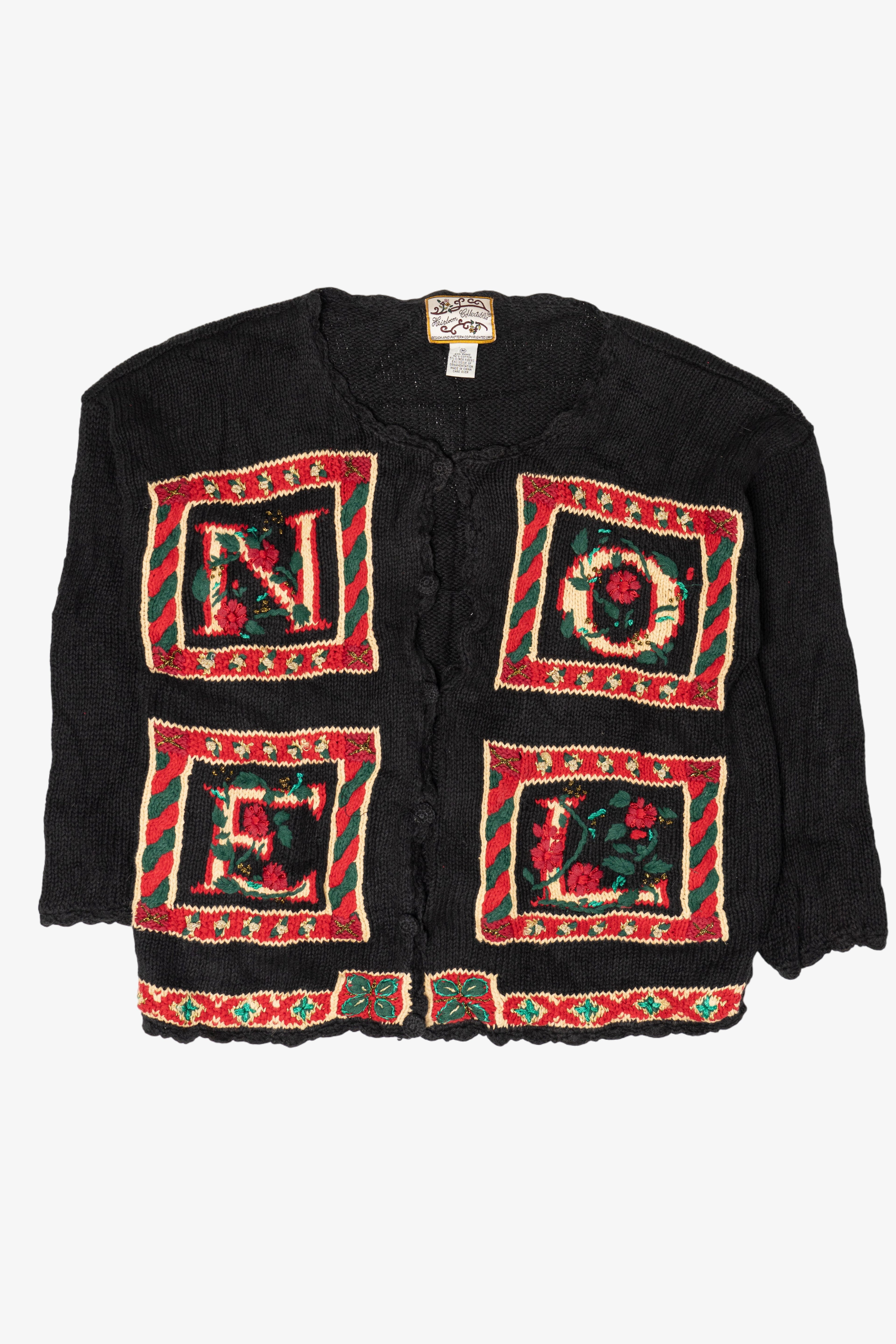 Vintage Noel Ugly Christmas Cardigan (1990s)