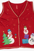 Vintage Snowmen Ugly Christmas Sweater (2000s)