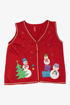 Vintage Snowmen Ugly Christmas Sweater (2000s)
