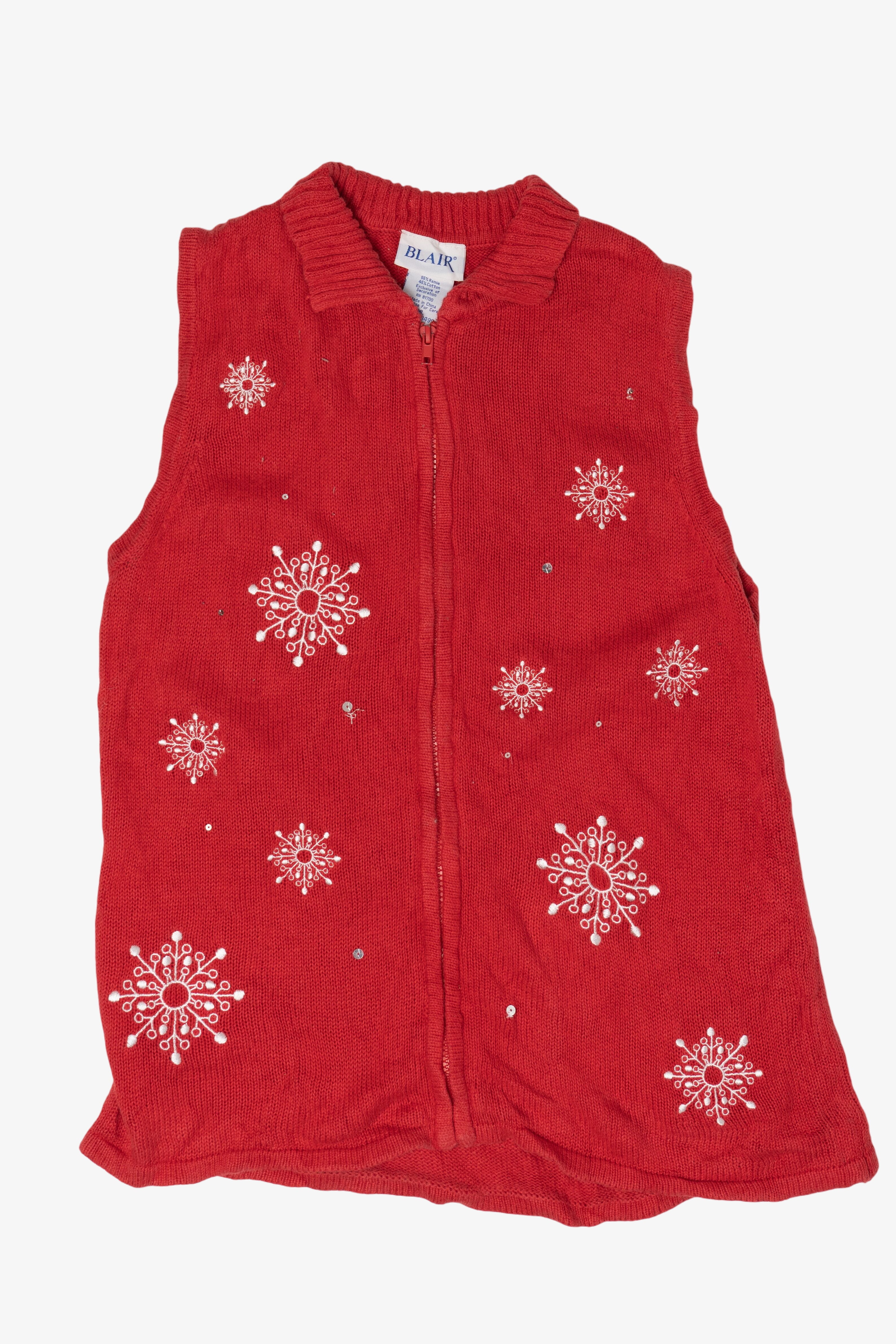 Vintage Snowflakes Ugly Christmas Sweater (1990s)