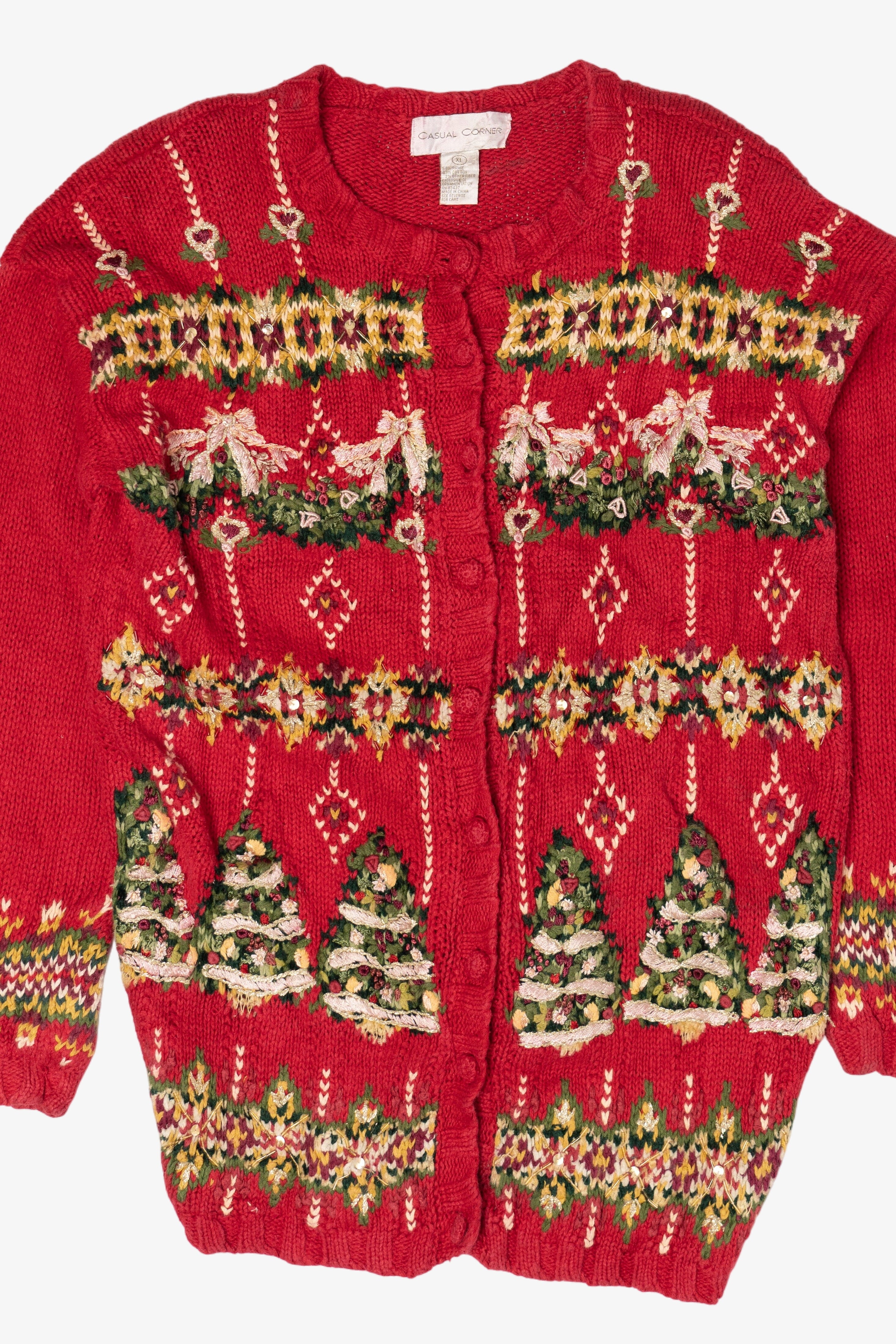 Vintage Casual Corner Ugly Christmas Sweater (1990s)