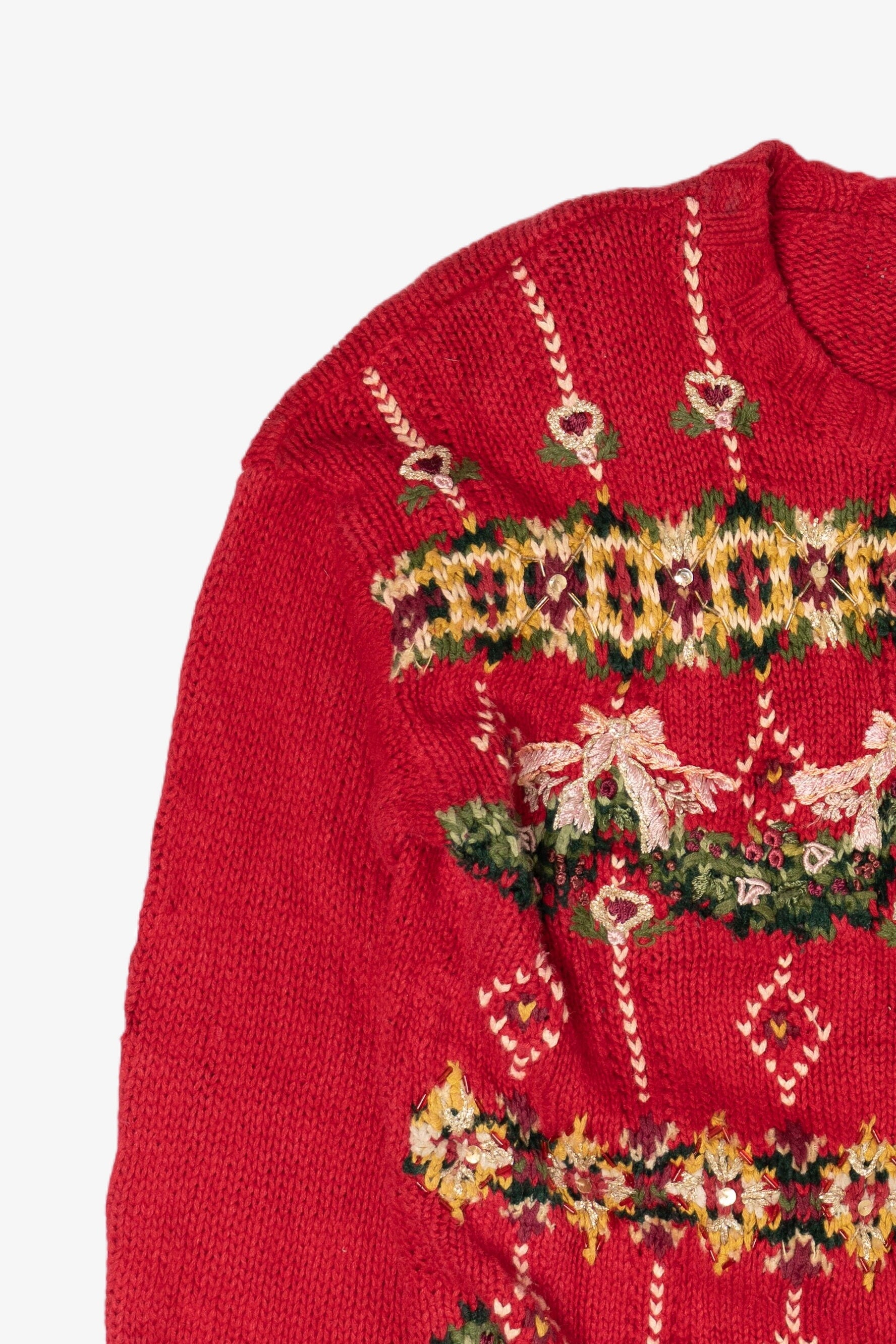 Vintage Casual Corner Ugly Christmas Sweater (1990s)