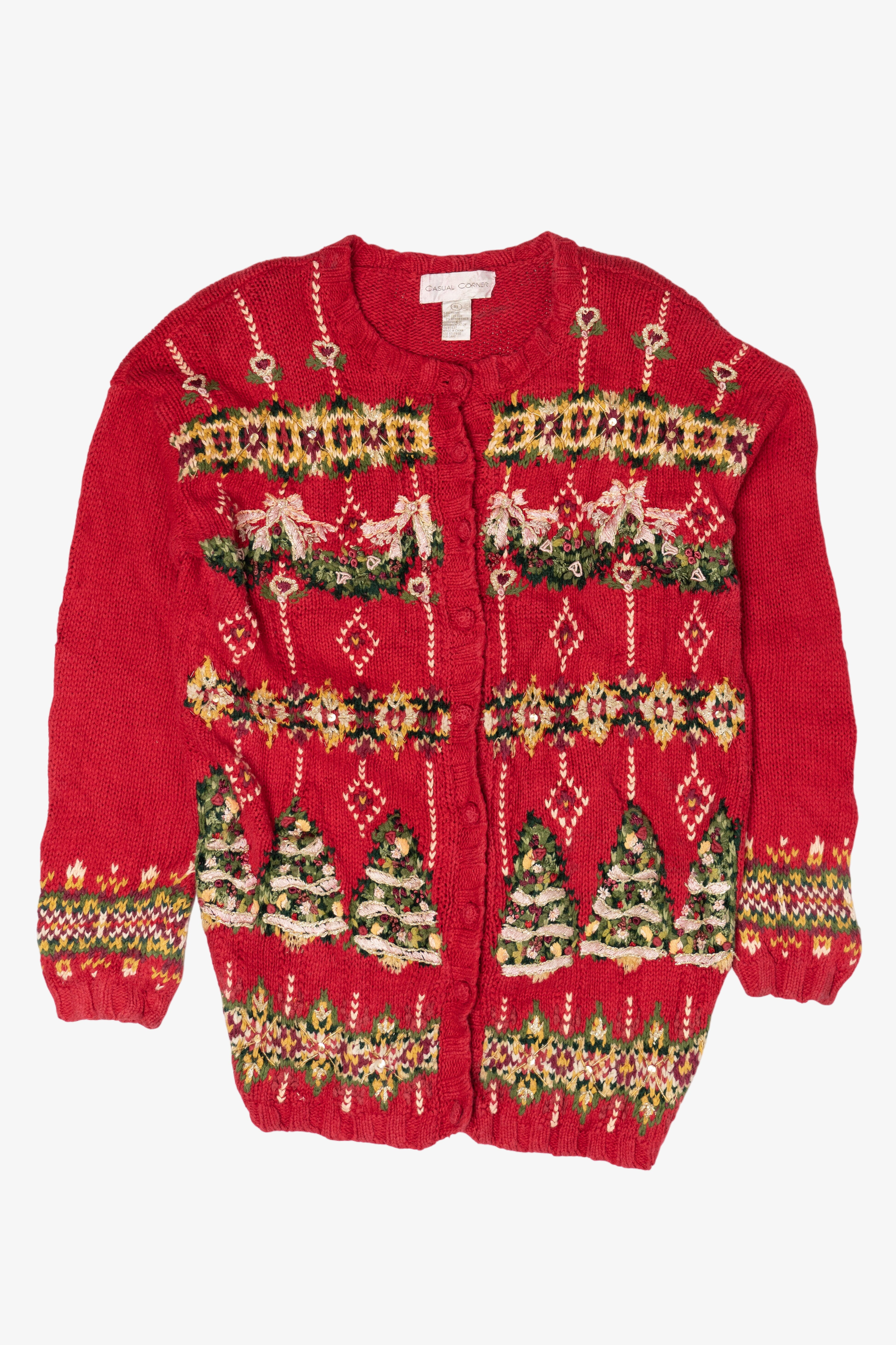 Vintage Casual Corner Ugly Christmas Sweater (1990s)
